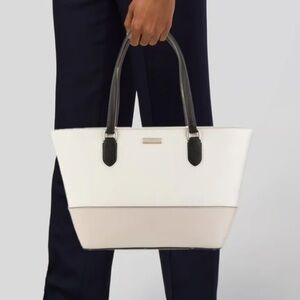 Kate Spade Laurel Way Dally Two Tone Saffiano Leather Tote Bag